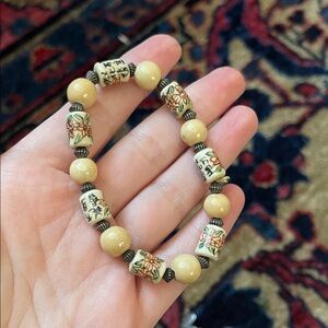 Vintage Ceramic Beaded Bracelet